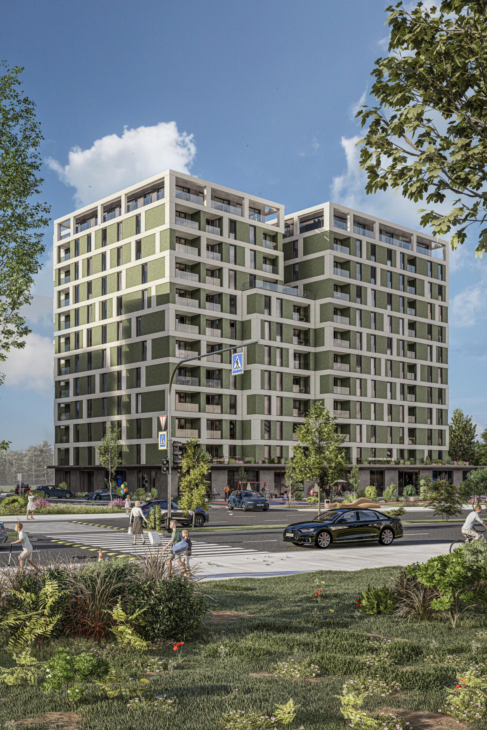 Residential development in Prishtina Green Residence, Kosovo